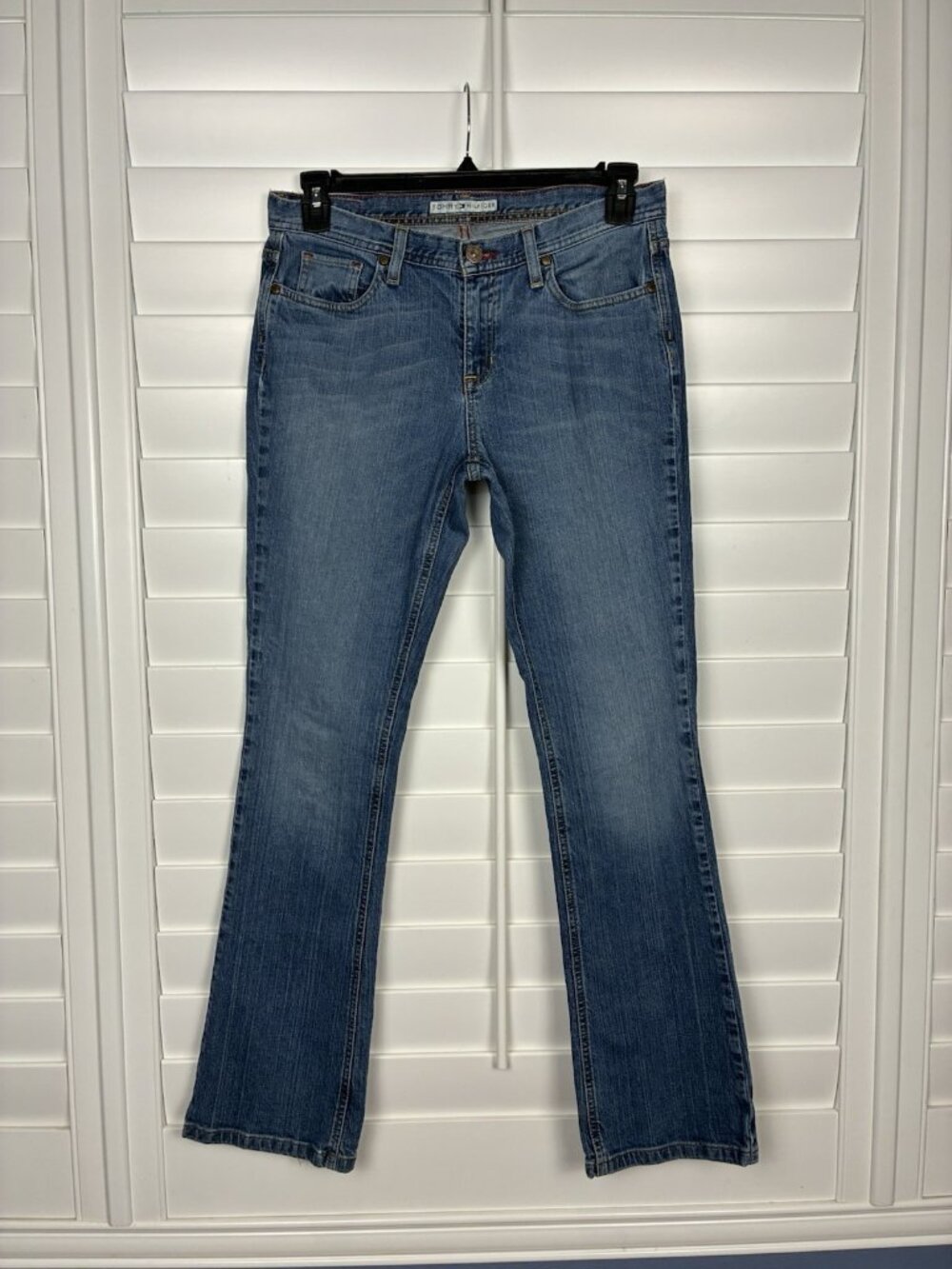 Tommy Hilfiger Women’s 10 Blue Bootcut Jeans Mid Rise Stretch Denim Y2K Style